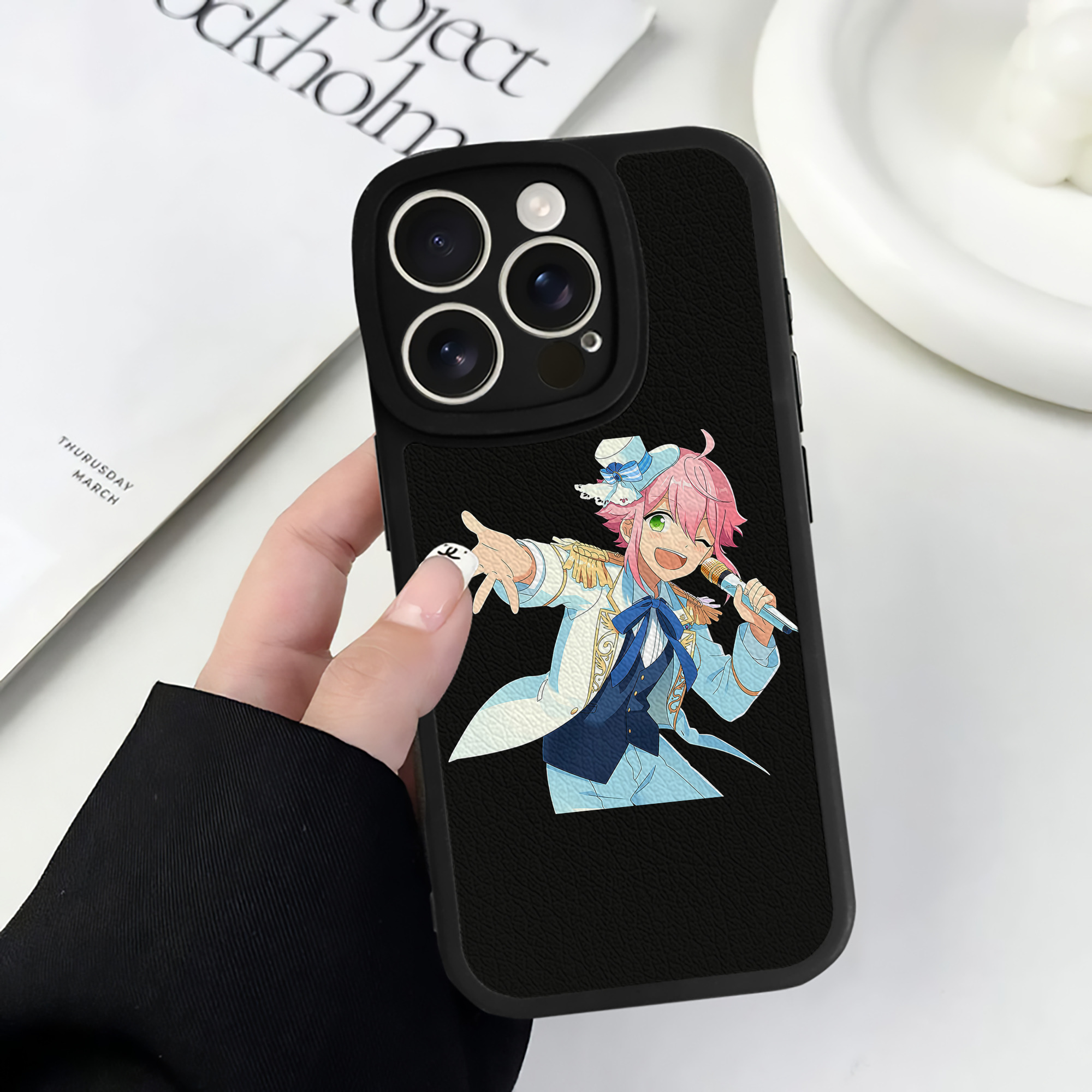 （画像用） あんさんぶるスターズ! Ensemble Stars 【iPhone 16シリーズ対応】シリコンスマホケース（レザー調） 材質：シリコン